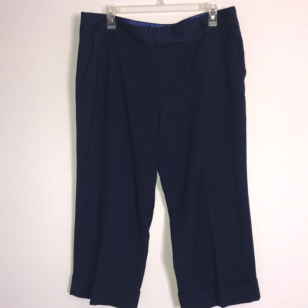 George Me by Mark Eisen crop Capri Navy color pant
